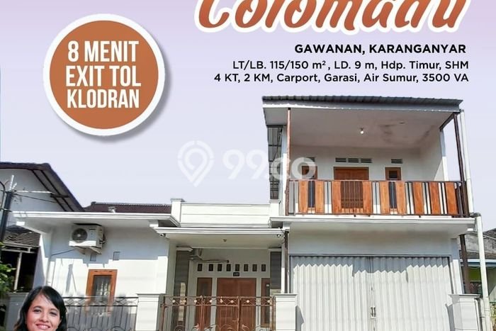 Jual Rumah Bagus Siap Huni LB 150m2 di Colomadu, Karanganyar Jual Rumah Bagus Siap Huni LB 150m2 di Colomadu, Karanganyar