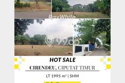 Tanah Dijual Lokasi Ciputat Timur, Tangerang Selatan Luas 1995m2 Legalitas Aman Tanah Dijual Lokasi Ciputat Timur, Tangerang Selatan Luas 1995m2 Legalitas Aman