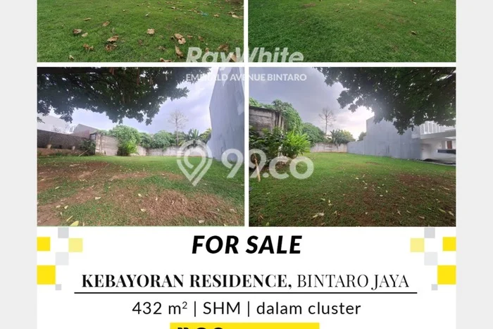 Tanah Dijual di Tangerang Selatan Seluas 432m2 Strategis Tanah Dijual di Tangerang Selatan Seluas 432m2 Strategis
