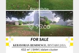 Tanah Kavling Dijual di Tangerang Selatan dengan Spesifikasi 432m2 Tanah Kavling Dijual di Tangerang Selatan dengan Spesifikasi 432m2