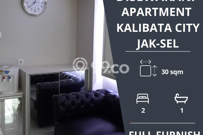 Apartemen Nyaman untuk Disewa, 2 Kamar di Jakarta Selatan Apartemen Nyaman untuk Disewa, 2 Kamar di Jakarta Selatan