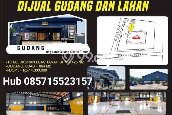 Lahan Strategis di Cakung Dijual dengan Luas 9836m2 Lahan Strategis di Cakung Dijual dengan Luas 9836m2