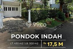 For Sale! Luxury House LT 430m2 Desain Elegan di Pondok Indah For Sale! Luxury House LT 430m2 Desain Elegan di Pondok Indah