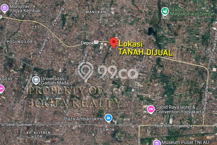Dijual Tanah Lokasi Condong Catur, Sleman Seluas 308m2 Dijual Tanah Lokasi Condong Catur, Sleman Seluas 308m2