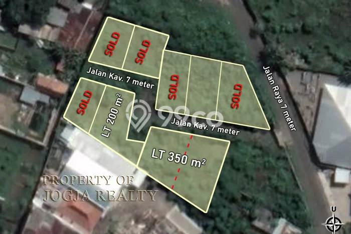Tanah untuk Dijual Lokasi Mlati, Sleman Luas 350m2 SHM Tanah untuk Dijual Lokasi Mlati, Sleman Luas 350m2 SHM