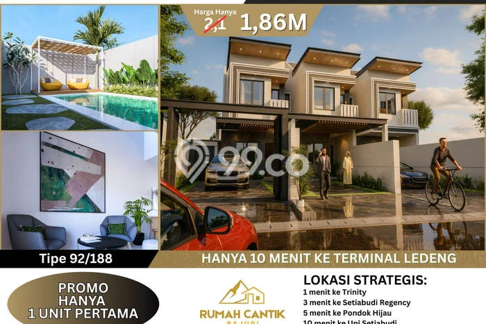 Jual Murah Rumah dengan Luas Tanah 188m2m² dan Luas Bangunan 92m2m² di Area Sukasari, Bandung Jual Murah Rumah dengan Luas Tanah 188m2m² dan Luas Bangunan 92m2m² di Area Sukasari, Bandung