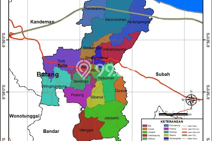 Tanah untuk Dijual Lokasi Batang, Batang Luas 4e+06m2 SHM Tanah untuk Dijual Lokasi Batang, Batang Luas 4e+06m2 SHM