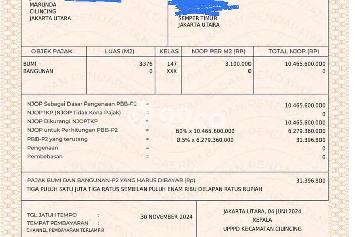Dijual! Pabrik di Marunda Jakarta Utara LT 9125m2 / LB 1600m2 Kawasan Bisnis Dijual! Pabrik di Marunda Jakarta Utara LT 9125m2 / LB 1600m2 Kawasan Bisnis