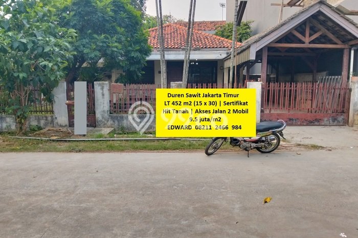 Kavling Tanah Dijual di Duren Sawit Jakarta Timur Spesifikasi 452m2 Kavling Tanah Dijual di Duren Sawit Jakarta Timur Spesifikasi 452m2