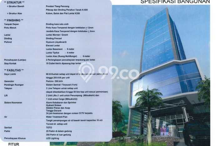 Unit Kantor Dijual di Penjaringan Jakarta Utara Luas Tanah 720m2, Luas Bangunan 5268m2 Unit Kantor Dijual di Penjaringan Jakarta Utara Luas Tanah 720m2, Luas Bangunan 5268m2