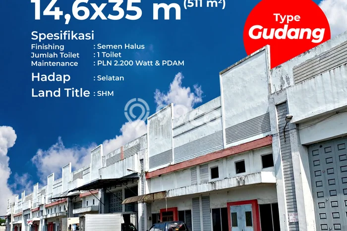 Gudang Komersial Dijual di Medan Amplas Medan LT 547m2 & LB 511m2 Gudang Komersial Dijual di Medan Amplas Medan LT 547m2 & LB 511m2
