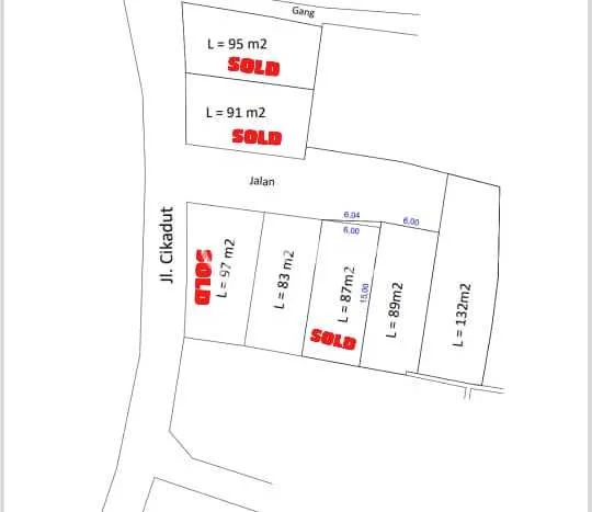 Tanah Dijual di Bandung Seluas 132m2 Strategis Tanah Dijual di Bandung Seluas 132m2 Strategis