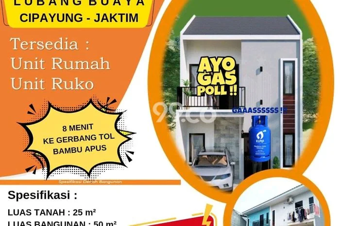 Rumah Modern 2 Kamar LT 25m2 di Lubang Buaya Rumah Modern 2 Kamar LT 25m2 di Lubang Buaya