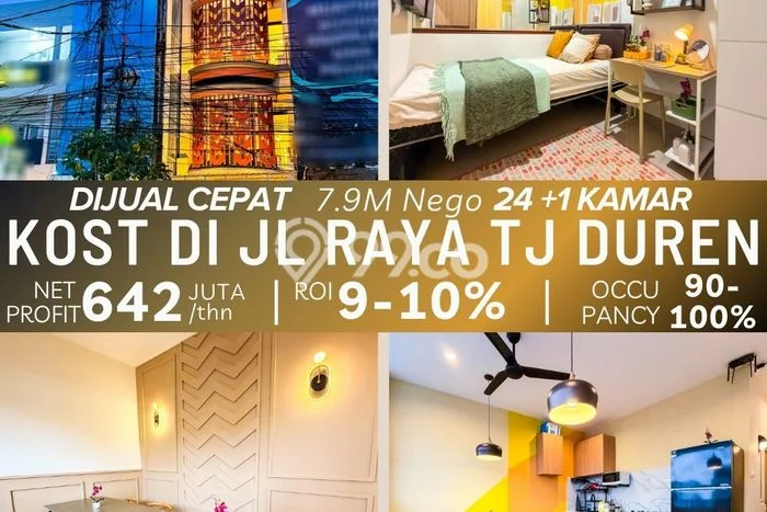 Cocok Untuk Investasi! For Sale Kost di Tanjung Duren 24 Kamar Cocok Untuk Investasi! For Sale Kost di Tanjung Duren 24 Kamar