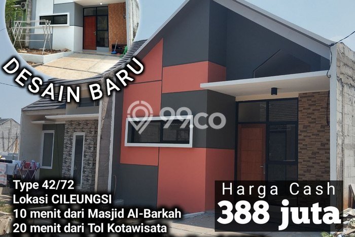 Rumah Minimalis Dijual Lokasi Cileungsi 2 Kamar dengan Luas Tanah 72m2 Rumah Minimalis Dijual Lokasi Cileungsi 2 Kamar dengan Luas Tanah 72m2