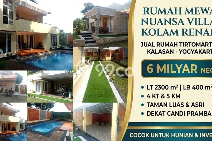 Hunian Mewah Dijual LT 2300m2 di Ngaglik, Sleman Hunian Mewah Dijual LT 2300m2 di Ngaglik, Sleman