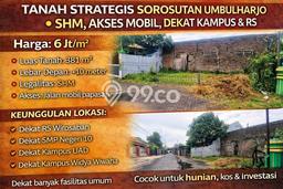 Jarang Ada! Tanah di Umbulharjo Punya Luas 381m2 SHM Jarang Ada! Tanah di Umbulharjo Punya Luas 381m2 SHM