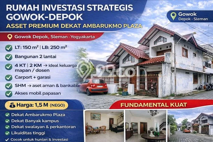 For Sale Rumah 4 Kamar Lokasi Ideal Nyaman dan Strategis di Depok For Sale Rumah 4 Kamar Lokasi Ideal Nyaman dan Strategis di Depok
