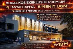 Dijual Segera Kost 0 Kamar, 37 Kamar Mandi di Depok, Sleman, Luas 1320m2 Dijual Segera Kost 0 Kamar, 37 Kamar Mandi di Depok, Sleman, Luas 1320m2