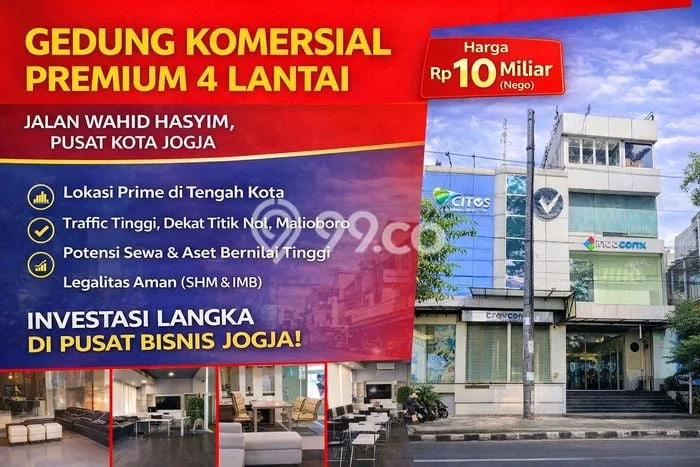 FOR SALE! Kantor di Ngampilan Yogyakarta, LT 235m2, LB 633m2 FOR SALE! Kantor di Ngampilan Yogyakarta, LT 235m2, LB 633m2