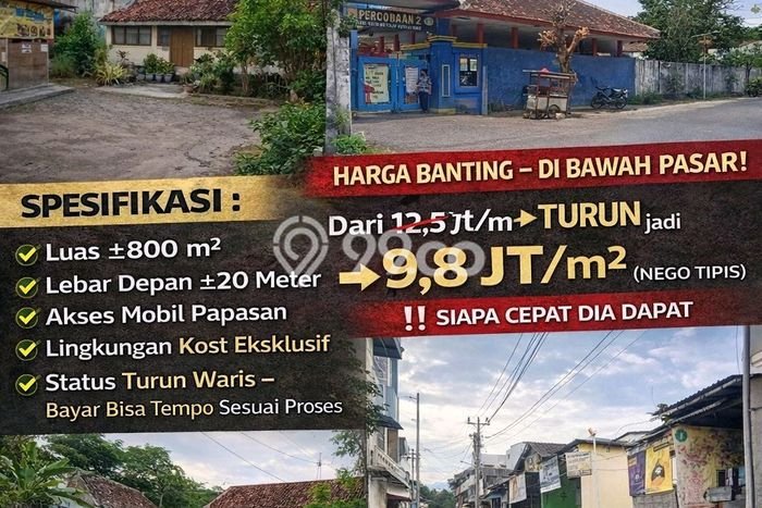 Jarang Ada! Tanah di Depok Punya Luas 900m2 SHM Jarang Ada! Tanah di Depok Punya Luas 900m2 SHM