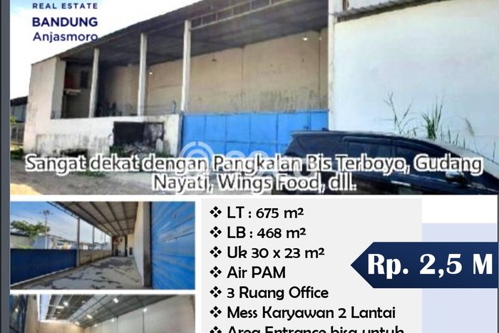AREA KOMERSIAL! Gudang Kawasan Genuk, Luas 468m2m², Jalan Raya AREA KOMERSIAL! Gudang Kawasan Genuk, Luas 468m2m², Jalan Raya