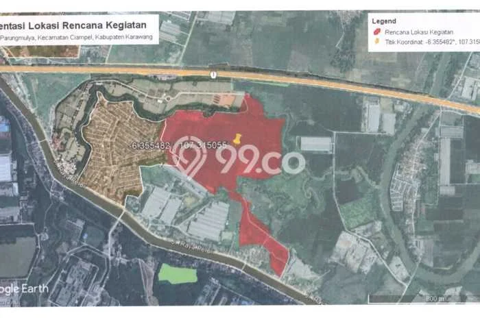 Lahan Dijual Lokasi Karawang Timur, Karawang dengan Luas Tanah 340000m2 dan Status - Lahan Dijual Lokasi Karawang Timur, Karawang dengan Luas Tanah 340000m2 dan Status -