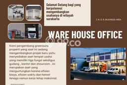 AREA TERBAIK! Gudang di Laweyan, Luas 175m2m², Pengunjung Terjamin AREA TERBAIK! Gudang di Laweyan, Luas 175m2m², Pengunjung Terjamin