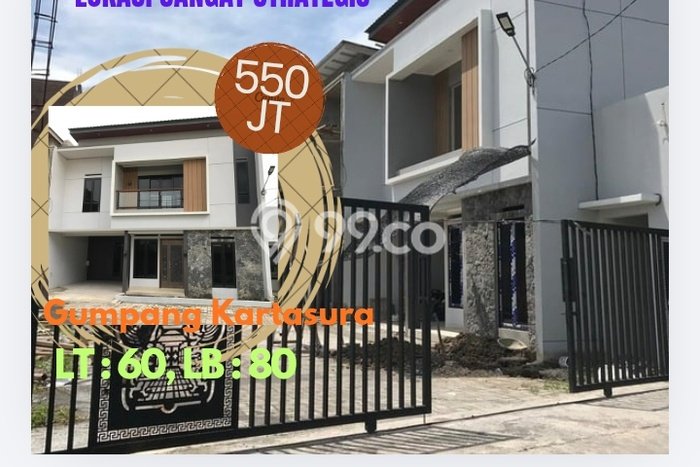Rumah Strategis Modern Lb 80m2 di Kartasura, Sukoharjo Rumah Strategis Modern Lb 80m2 di Kartasura, Sukoharjo