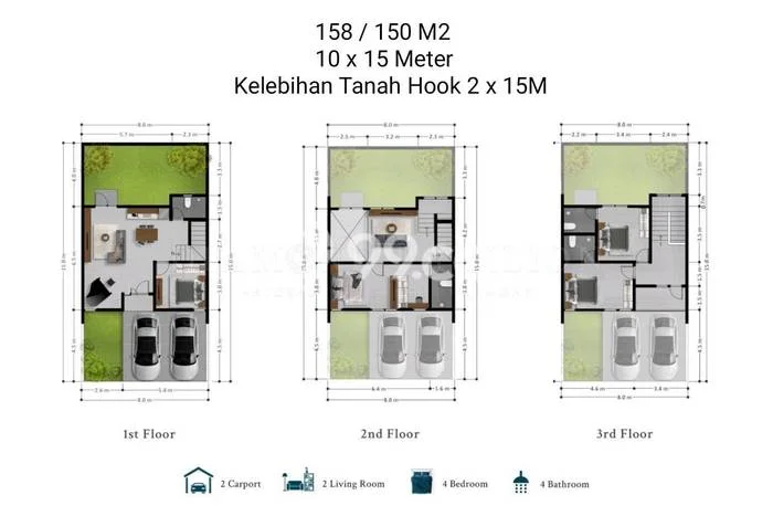 Rumah Strategis Modern Lb 158m2 di Batam Kota, Batam Rumah Strategis Modern Lb 158m2 di Batam Kota, Batam
