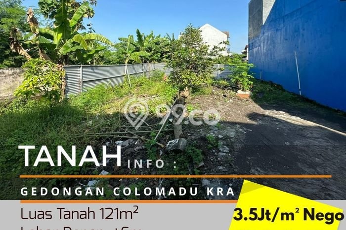 Jual Tanah Kawasan Colomadu, Luas 121m², Lokasi Potensial Jual Tanah Kawasan Colomadu, Luas 121m², Lokasi Potensial