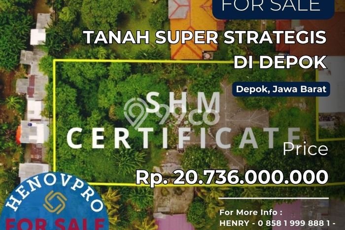 Tanah Siap Bangun Dijual di Depok Punya Luas 2304m2 Tanah Siap Bangun Dijual di Depok Punya Luas 2304m2