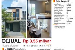 Rumah Lokasi Strategis di Alam Sutera, Tangerang, Luas 119m² LB 138m² Rumah Lokasi Strategis di Alam Sutera, Tangerang, Luas 119m² LB 138m²