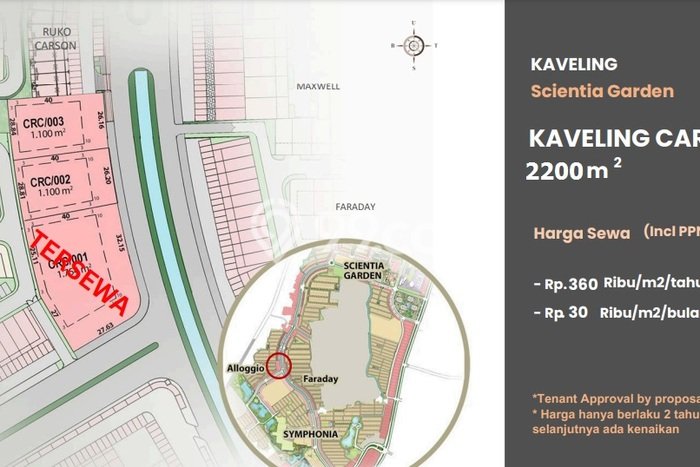 Tanah Bisnis di , Luas 2200m2m², For Rent, Dekat Mudah Tangerang, Tangerang Tanah Bisnis di , Luas 2200m2m², For Rent, Dekat Mudah Tangerang, Tangerang