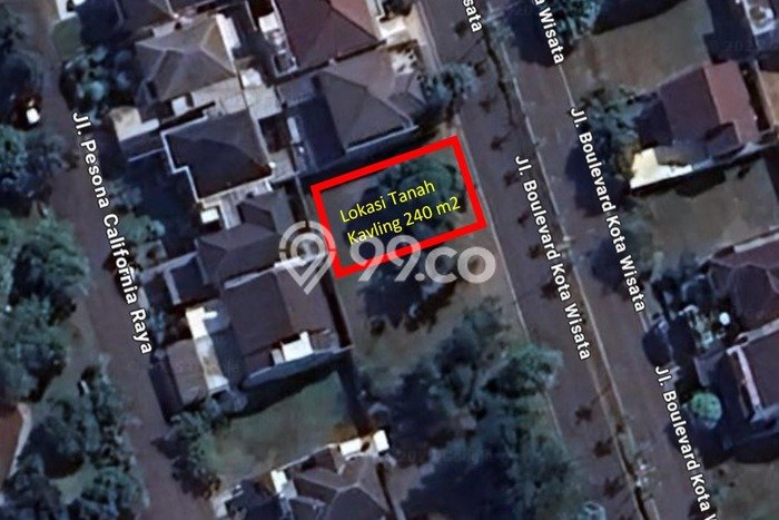 Kavling Tanah untuk Dijual di Kota Wisata, Jakarta Timur, Luas 240m2 Kavling Tanah untuk Dijual di Kota Wisata, Jakarta Timur, Luas 240m2