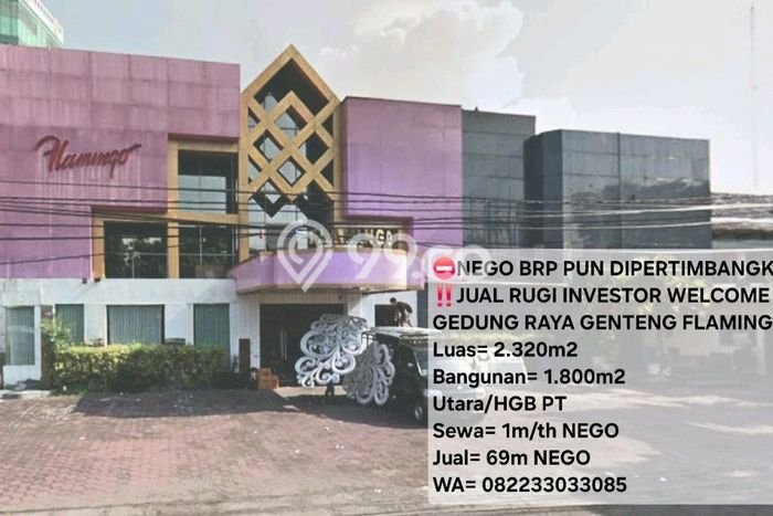 Unit Komersial Dijual di Genteng Surabaya 1800m2 Unit Komersial Dijual di Genteng Surabaya 1800m2