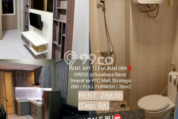 Apartemen Terjangkau di Wiyung Surabaya dengan 2 KT & 1 KM Apartemen Terjangkau di Wiyung Surabaya dengan 2 KT & 1 KM