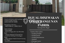Dijual Gudang di Gunung Putri Bogor LT 20727m2 / LB 6299m2 Dijual Gudang di Gunung Putri Bogor LT 20727m2 / LB 6299m2
