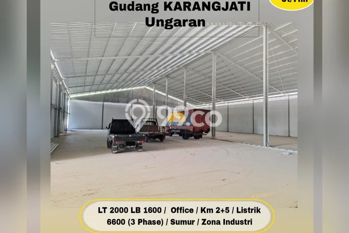 Gudang Komersial Disewakan di Bergas Semarang Luas 1600m2 Gudang Komersial Disewakan di Bergas Semarang Luas 1600m2