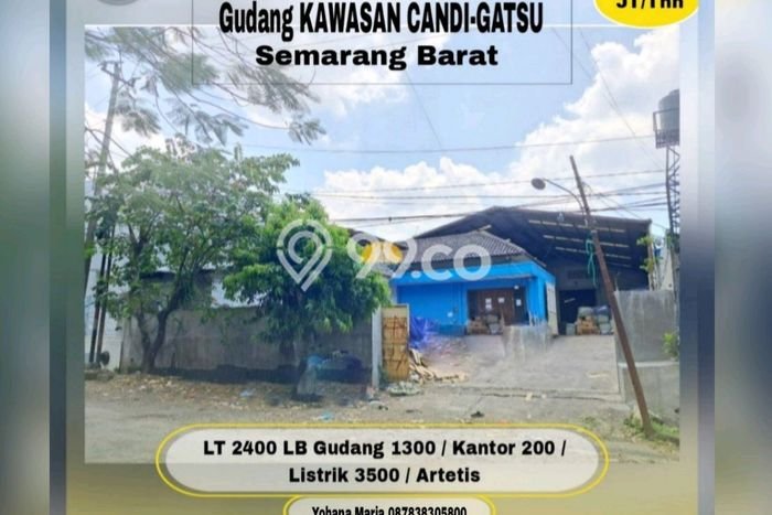 Gudang disewakan lokasi strategis Semarang Barat Semarang 1500m2 Gudang disewakan lokasi strategis Semarang Barat Semarang 1500m2