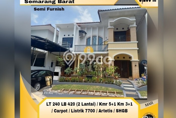 Dijual Rumah Mewah Elegan Dengan View Cantik di Puri Anjasmoro, Semarang Dijual Rumah Mewah Elegan Dengan View Cantik di Puri Anjasmoro, Semarang
