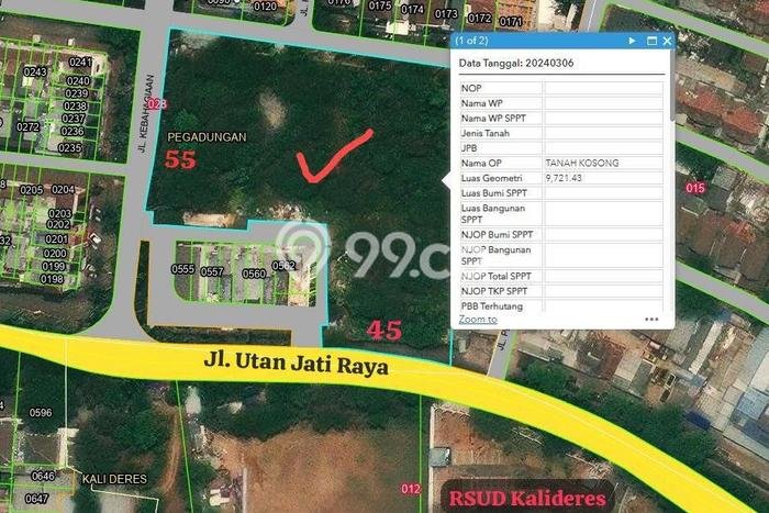 PRIME LOCATION! Tanah Kawasan Pegadungan, Luas 9500m², Cocok untuk Investasi PRIME LOCATION! Tanah Kawasan Pegadungan, Luas 9500m², Cocok untuk Investasi