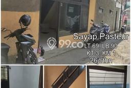 Rumah di Pasteur, 1 KM, Area Strategis, Luas 69m² LB 90m² Rumah di Pasteur, 1 KM, Area Strategis, Luas 69m² LB 90m²