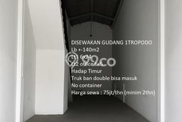 Gudang untuk Disewa di Pusat Surabaya Luas Bangunan 140m2 Gudang untuk Disewa di Pusat Surabaya Luas Bangunan 140m2
