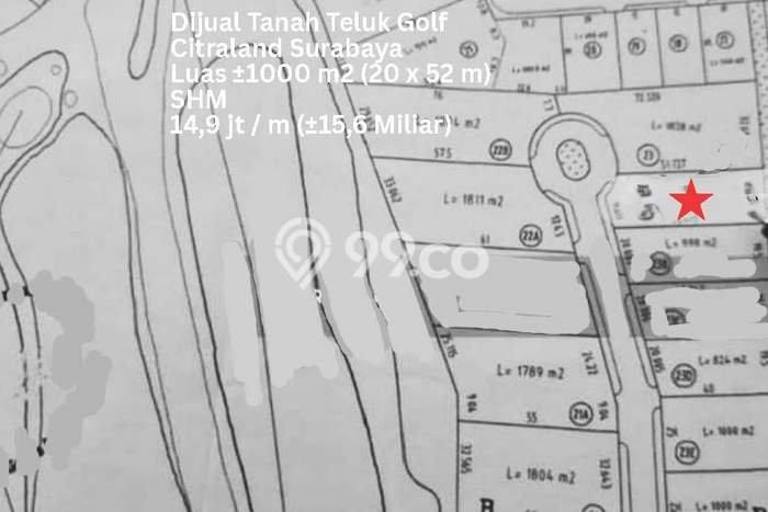 Tanah untuk Dijual di Sambikerep Surabaya Luas 1000m2 Tanah untuk Dijual di Sambikerep Surabaya Luas 1000m2