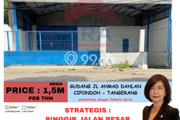 Disewakan Gudang di Kawasan Ramai Duri Kosambi Luas 2100m2 Disewakan Gudang di Kawasan Ramai Duri Kosambi Luas 2100m2