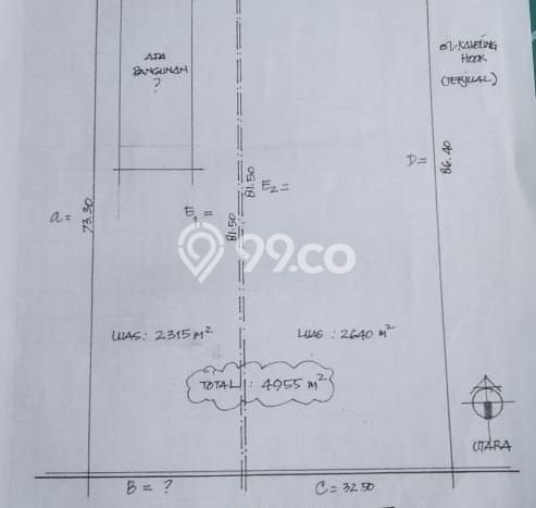 Dijual Tanah Lokasi Narogong, Bekasi Seluas 5000m2 Dijual Tanah Lokasi Narogong, Bekasi Seluas 5000m2