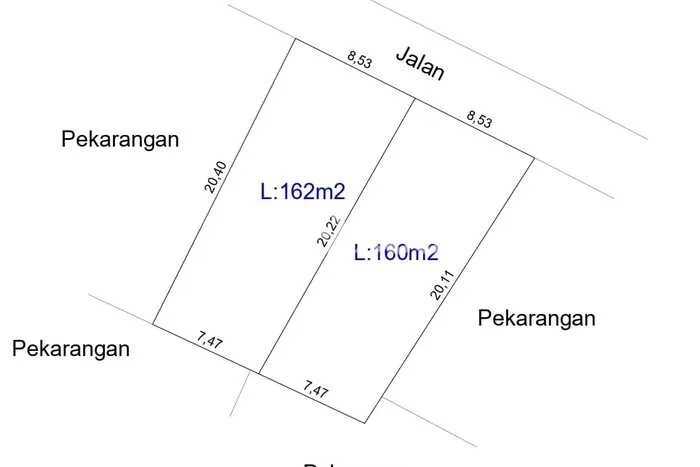 Tanah untuk Dijual Lokasi Sleman, Sleman Luas 322m2 SHM Tanah untuk Dijual Lokasi Sleman, Sleman Luas 322m2 SHM