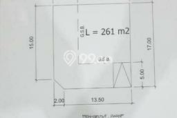 Tanah untuk Dijual Lokasi Cikupa, Tangerang Luas 261m2 - Tanah untuk Dijual Lokasi Cikupa, Tangerang Luas 261m2 -