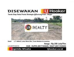 Untuk Disewa Tanah di Gunung Putri Luas 1800m2 SHM Untuk Disewa Tanah di Gunung Putri Luas 1800m2 SHM